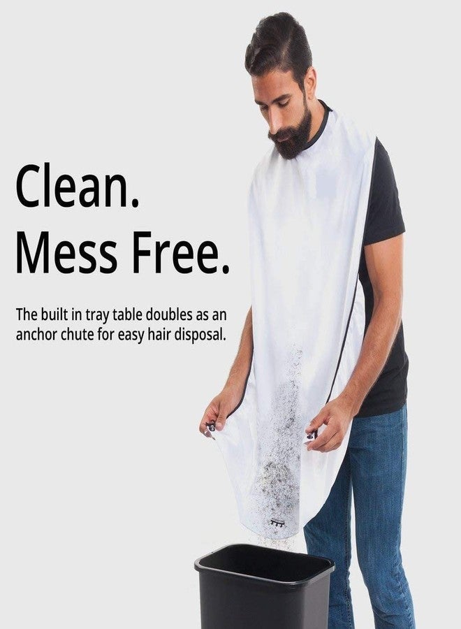 RIGJAK Beard Shaving Apron with Self-Folding Design| Beard Bib Trimming Hair Catcher Cloth for Men - Image 3